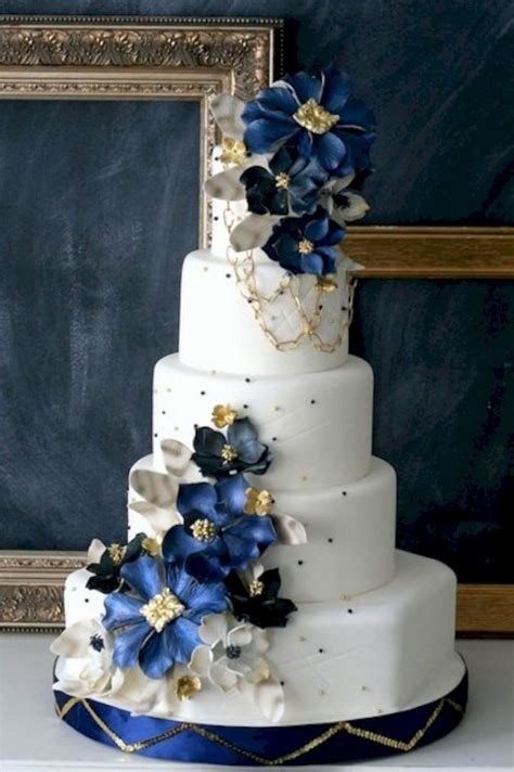 99 Amazing Navy Blue Wedding Cakes for Different Touch - VIs-Wed ...