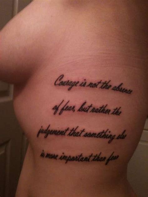 movie quote tattoo for women | Courage tattoo | Courage tattoos ...