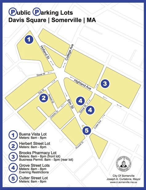 Free Public Parking in Davis Square! #map #somerville #davissquare ...