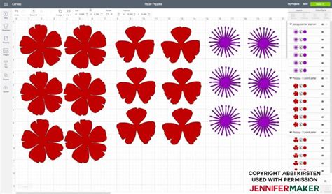 Make Paper Poppies with Free Templates | Free paper flower templates ...