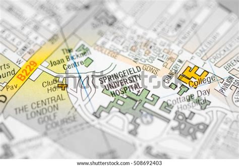 Springfield University Hospital London Uk Map Stock Photo 508692403 | Shutterstock