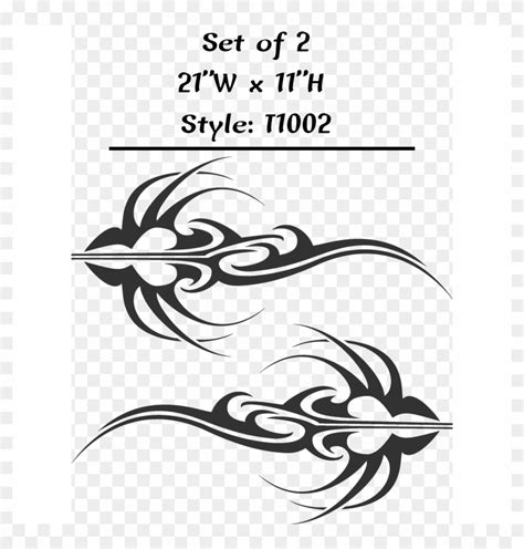 Vehicle Tribal Flames Vinyl Decal Sticker Car Truck - Illustration, HD Png Download - 3140x3140 ...