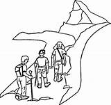 Mountain Climbing Coloring Pages sketch template