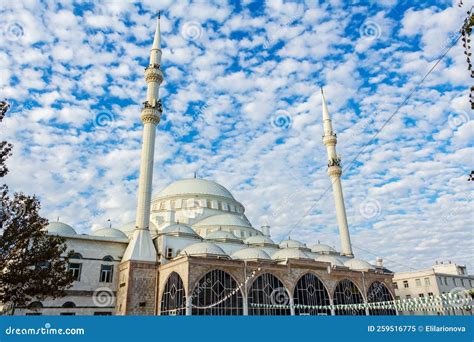 Central Juma Mosque in Makhachkala Stock Image - Image of inside ...