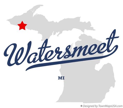 Map of Watersmeet, MI, Michigan