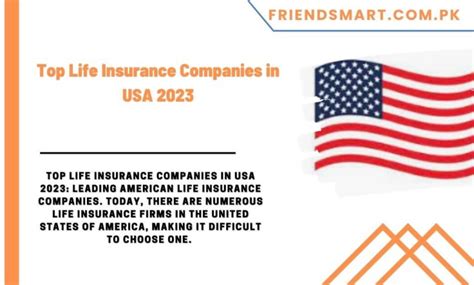 Top Life Insurance Companies in USA 2023