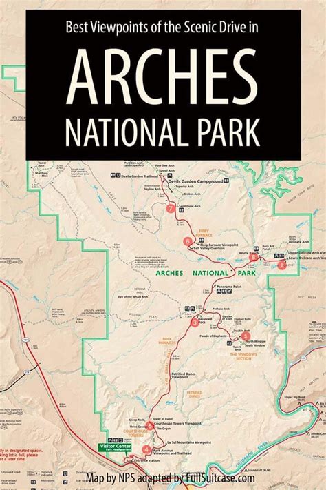 Arches National Park Map