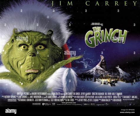 JIM CARREY POSTER HOW THE GRINCH STOLE CHRISTMAS (2000 Stock Photo ...