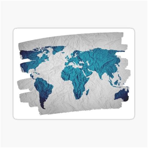 "cute world map " Sticker for Sale by amandarserenas | Redbubble