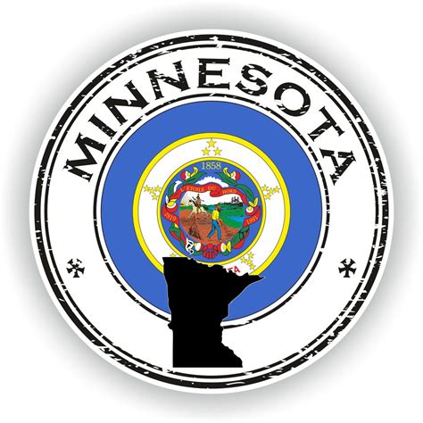 Minnesota Seal Round Flag Digital File Download Svg, Png, Eps, Jpg - Etsy