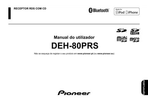 Pioneer DEH-80PRS - User manual - portugais