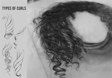 How to Draw Curly Hair Realistic with Pencil - [ Step by Step Tutorial ]