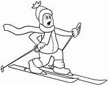 Skier coloring Page  Free Printable Pages On Colooricom sketch template