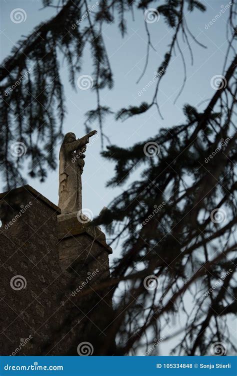 At the Castle of Soriano Nel Cimino the Madonna Protects Stock Photo - Image of houses, protect ...