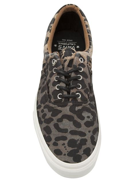 Vans Cheetah Print Trainer in Gray for Men - Lyst