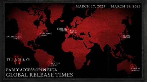 Diablo IV Early Access Open Beta Global Release Times—wowhead新闻—[Diablo ...