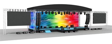 Big Outdoor Concert Stage 058 3D Model $34 - .max .3ds .dxf .fbx .obj - Free3D