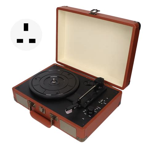 Vinyl Bluetooth Record Player 3 Speed Retro Portable Suitcase Record ...