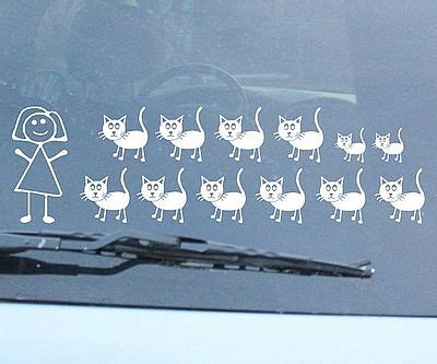 Crazy Cat Lady Sticker Art & Collectibles Charcoal etna.com.pe