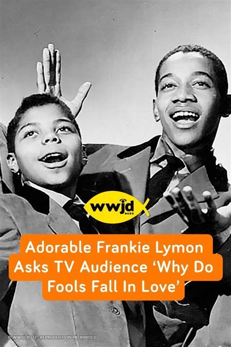 Adorable Frankie Lymon Asks TV Audience ‘Why Do Fools Fall In Love’ | Fools fall in love ...