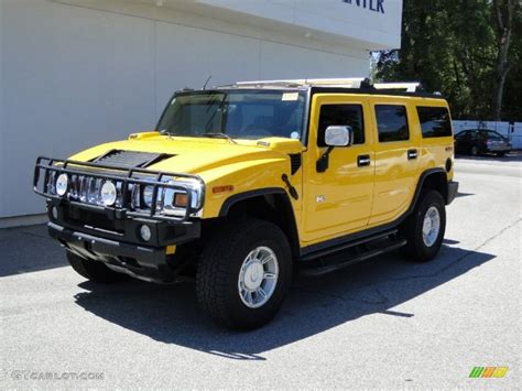 Yellow Hummer | 2003 Yellow Hummer H2 SUV. I want one of these a long time from now when I have ...