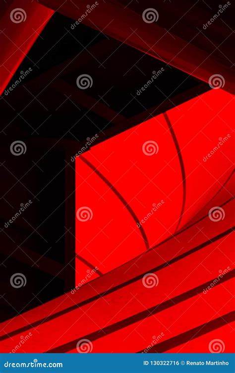 Abstract Red Curved Lines and Shapes Stock Photo - Image of colour, gradient: 130322716