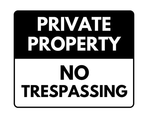 No Trespassing Sign: Printable Templates (Free PDF Downloads)