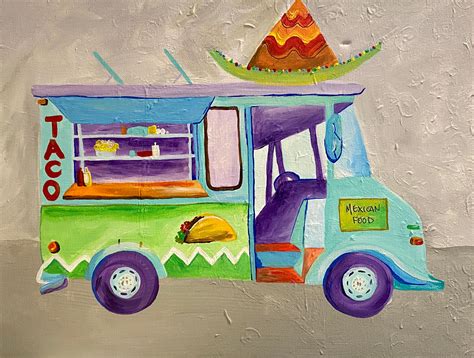 Taco Truck art Print - Etsy