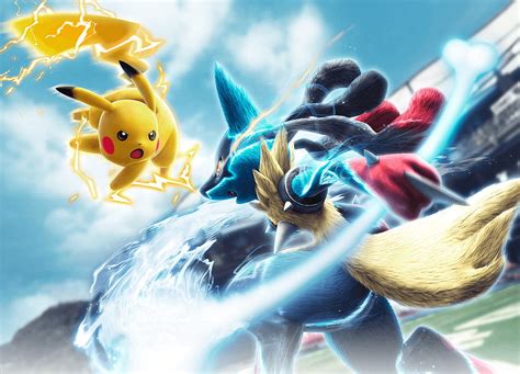 Video Game Pokken Tournament Lucario (Pokémon) Mega Lucario (Pokemon ...