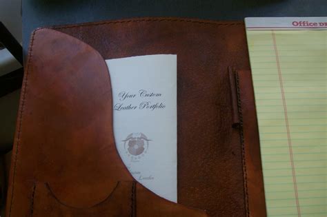 Custom Leather Portfolio With Business Logo And Personalization | Custom leather portfolio ...