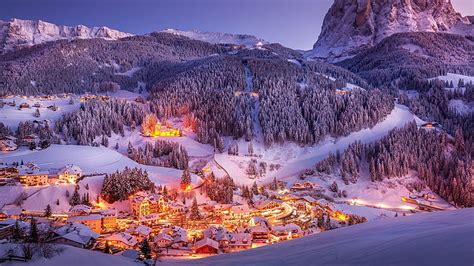 Online crop | HD wallpaper: winter, mountain, europe, snow, dolomites ...