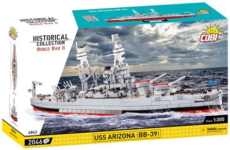 COBI Battleship USS Arizona (BB-39): Set #4843 — buildCOBI.com Cobi Building Sets