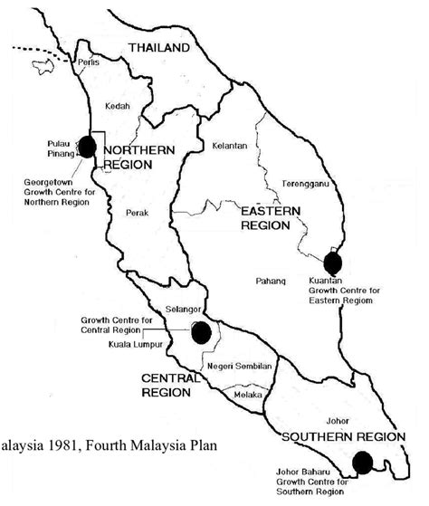 States and Regions in Peninsular Malaysia | Download Scientific Diagram