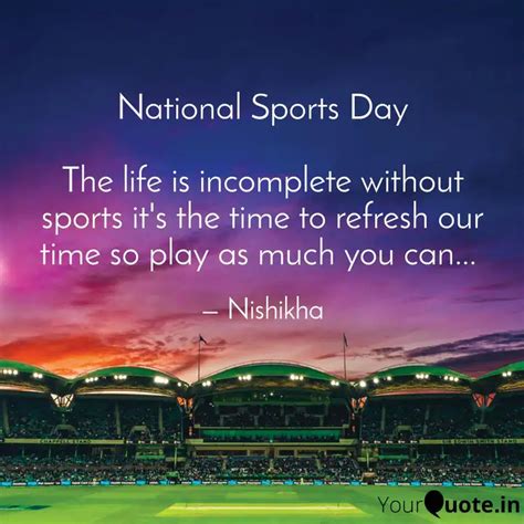 Happy National Sports Day | Top 15 National Sports Day Quotes And Wallpapers - Ezio Trendz ...