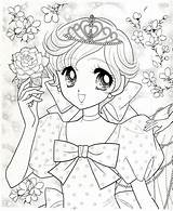 Japanese Shoujo Coloring Pages Sketch Page sketch template