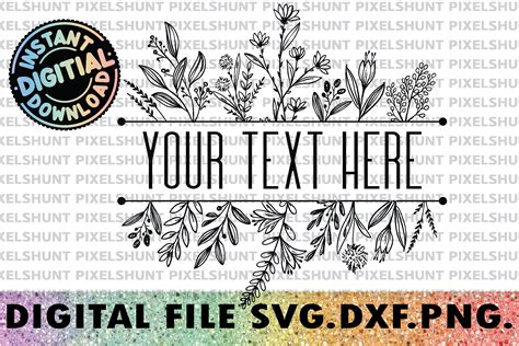 Floral Border Svg, Floral Frame Svg Graphic by ArtistBloves · Creative Fabrica