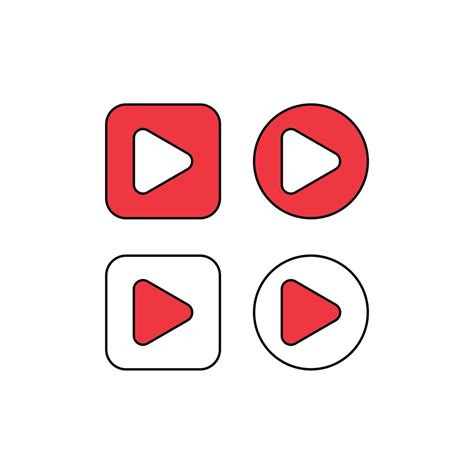 vector icon youtube play button. 11569529 Vector Art at Vecteezy