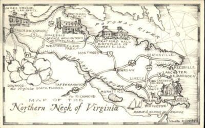 Northern neck Va Map | visit ebay com Local History, Family History ...