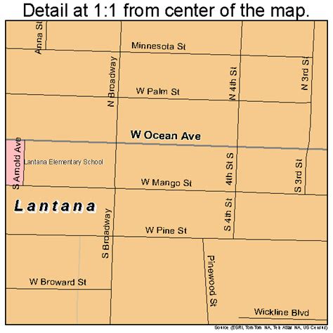 Lantana Florida Street Map 1239375