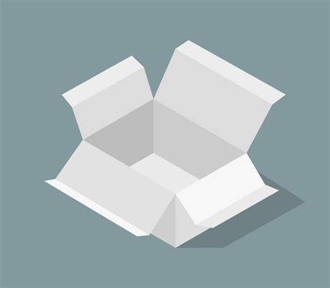 Premium Vector | Isometric white box