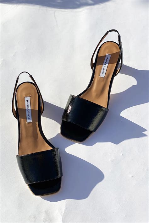 About Arianne - Joan Black Patent Leather Slingback Heels – Aquelarre Shop in 2021 | Black ...