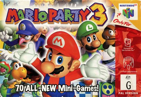 Mario Party 3 (2000) Nintendo 64 box cover art - MobyGames