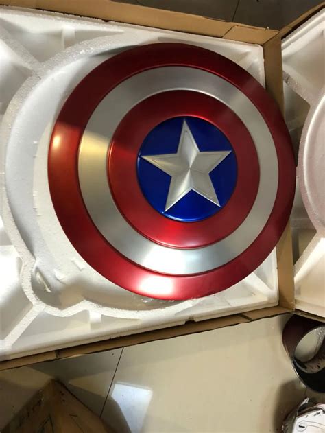 [Metal Made] Captain America Shield 1:1 Avengers Weapon Replica Including Stand-in Costume Props ...