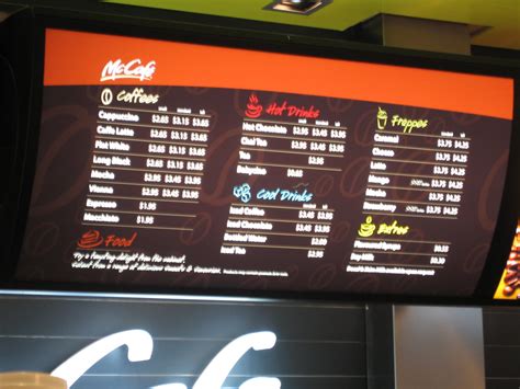 the McCafe menu | McCafes are everywhere (or so it seems) in… | Flickr