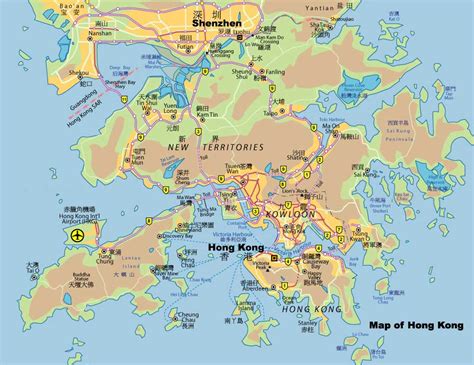 Hong Kong Tourist Map | Top Attractions, Transportation and More