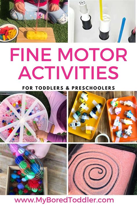 Fine Motor Activities for Toddlers in 2021 | Toddler fine motor activities, Fine motor ...