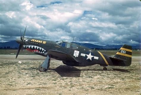 P-51B Mustang 51st Fighter Group shark mouth 43-7058 | World War Photos