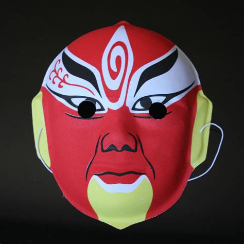 Mask Beijing Opera Facial Masks Plastic Flocking Peking Opera Chinese Style Face Mask Design ...