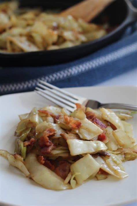 Keto Fried Cabbage with Bacon (Great for a Side Dish or Meal) - Kasey Trenum