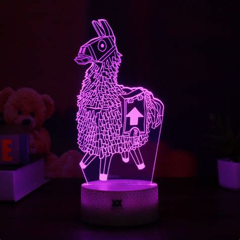 #Fortnite Game Series 3D Lamp Llama/Omega/Raven Night Light 7 Color Table Lamp | Baby room diy ...